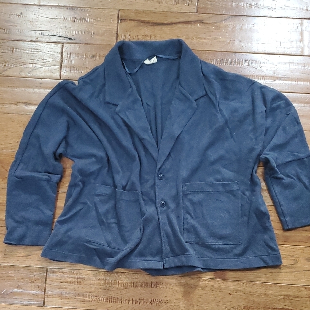 Pact Airplane Relaxed Blazer Blue Knitwear